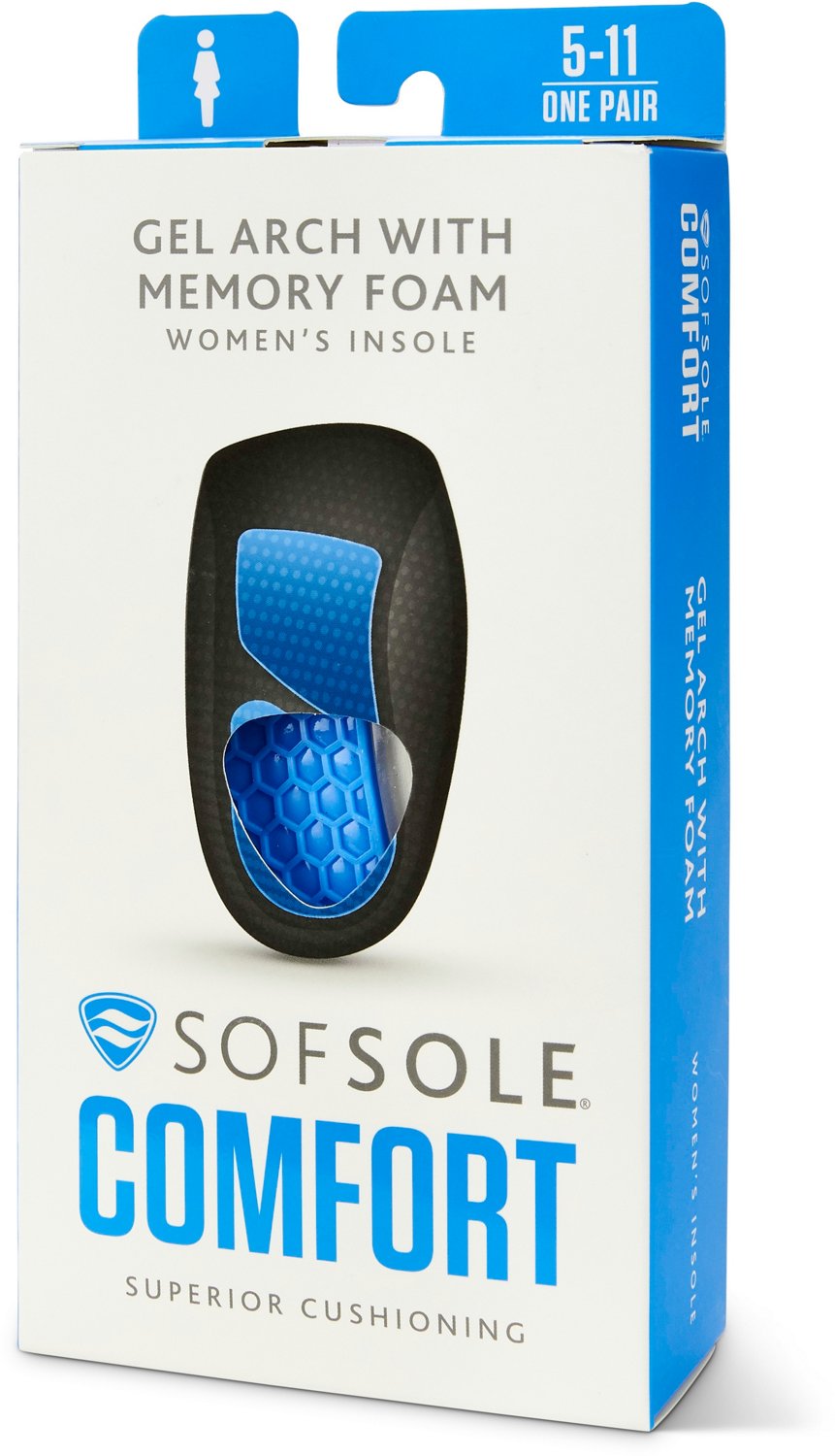 Sof Sole Women's Gel Arch with Memory Foam 3/4 Insole                                                                            - view number 3