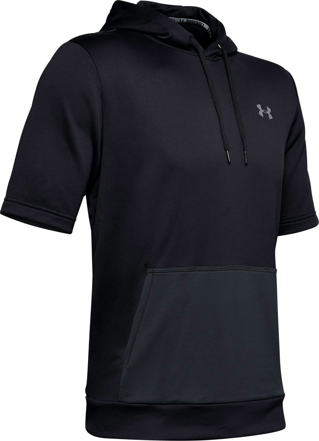 Under Armour Boy's Grey/Black Baseball Short Sleeve L