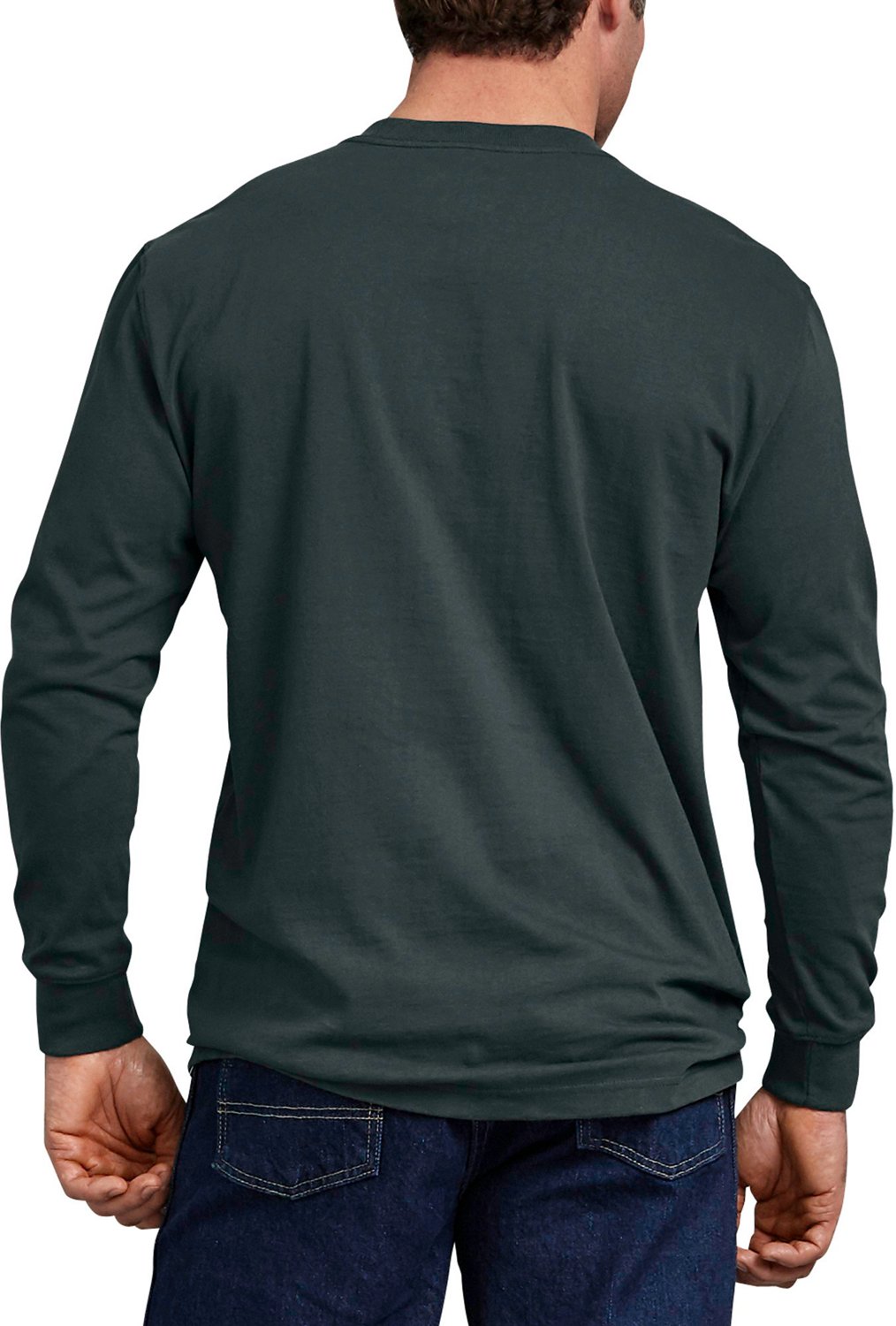 Dickies Men's Heavyweight Crew Neck Long Sleeve T-shirt                                                                          - view number 2