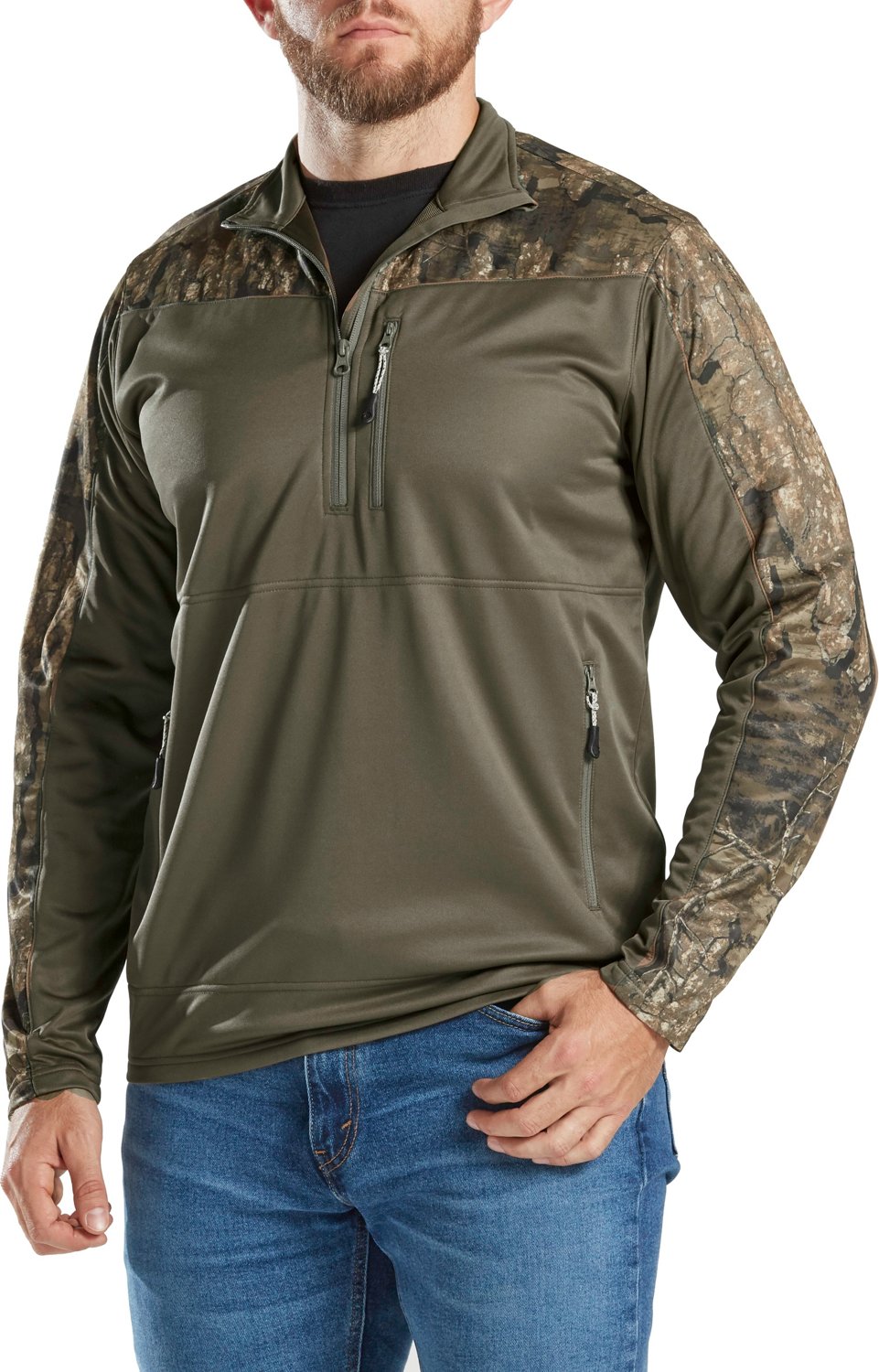 Magellan Outdoors Men's 1/2-Zip Hunting Pullover                                                                                 - view number 1