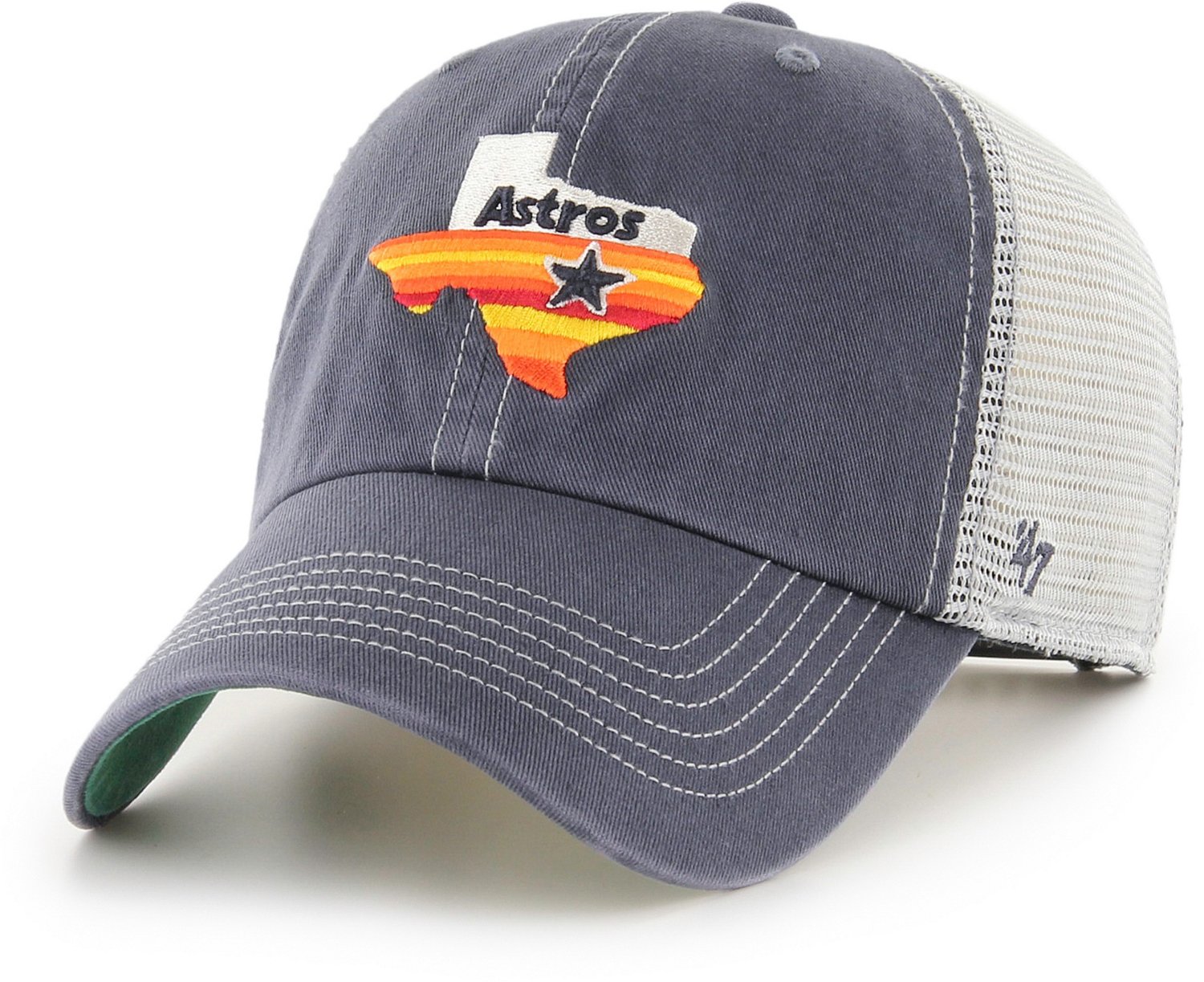 47 Houston Astros Men's Trawler Clean Up Cap Navy Blue - MLB Caps at Academy Sports