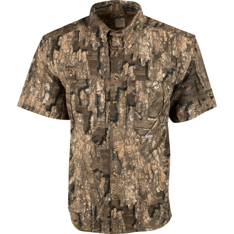 Drake Waterfowl Men's EST Vented Wingshooter's Short Sleeve Shirt, Small - Adult Non Insultd Camo at Academy Sports