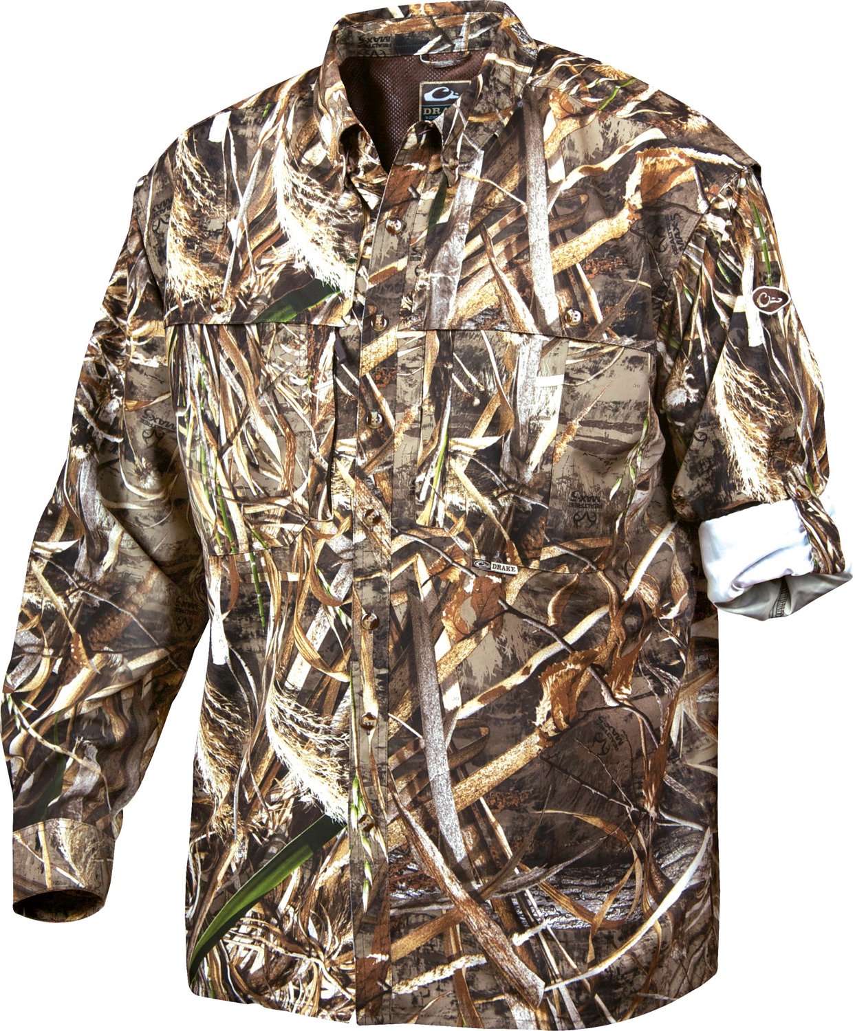 Drake Waterfowl Men's Wingshooter's Long Sleeve Button-Down Shirt