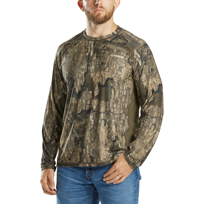 Magellan Outdoors Men's Eagle Bluff Long Sleeve Reversible T-Shirt, Large - Adult Non Insultd Camo at Academy Sports product image