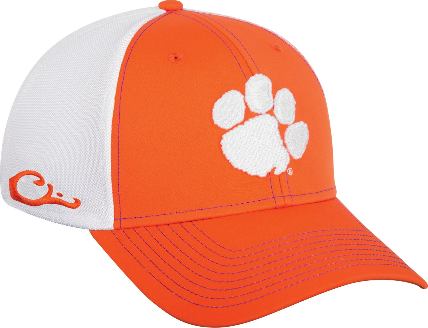 Drake Waterfowl Men's Clemson University Stretch Fit Cap | Academy