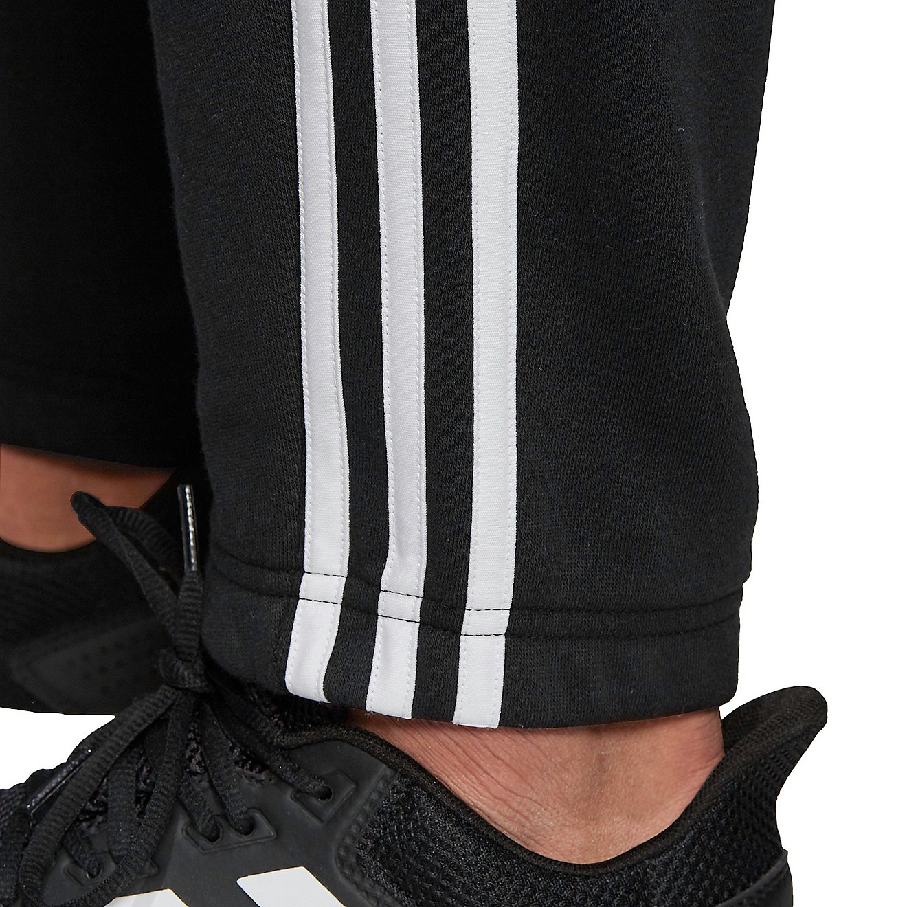 adidas Men's Essential 3-Stripes Fleece Tapered Pants                                                                            - view number 7