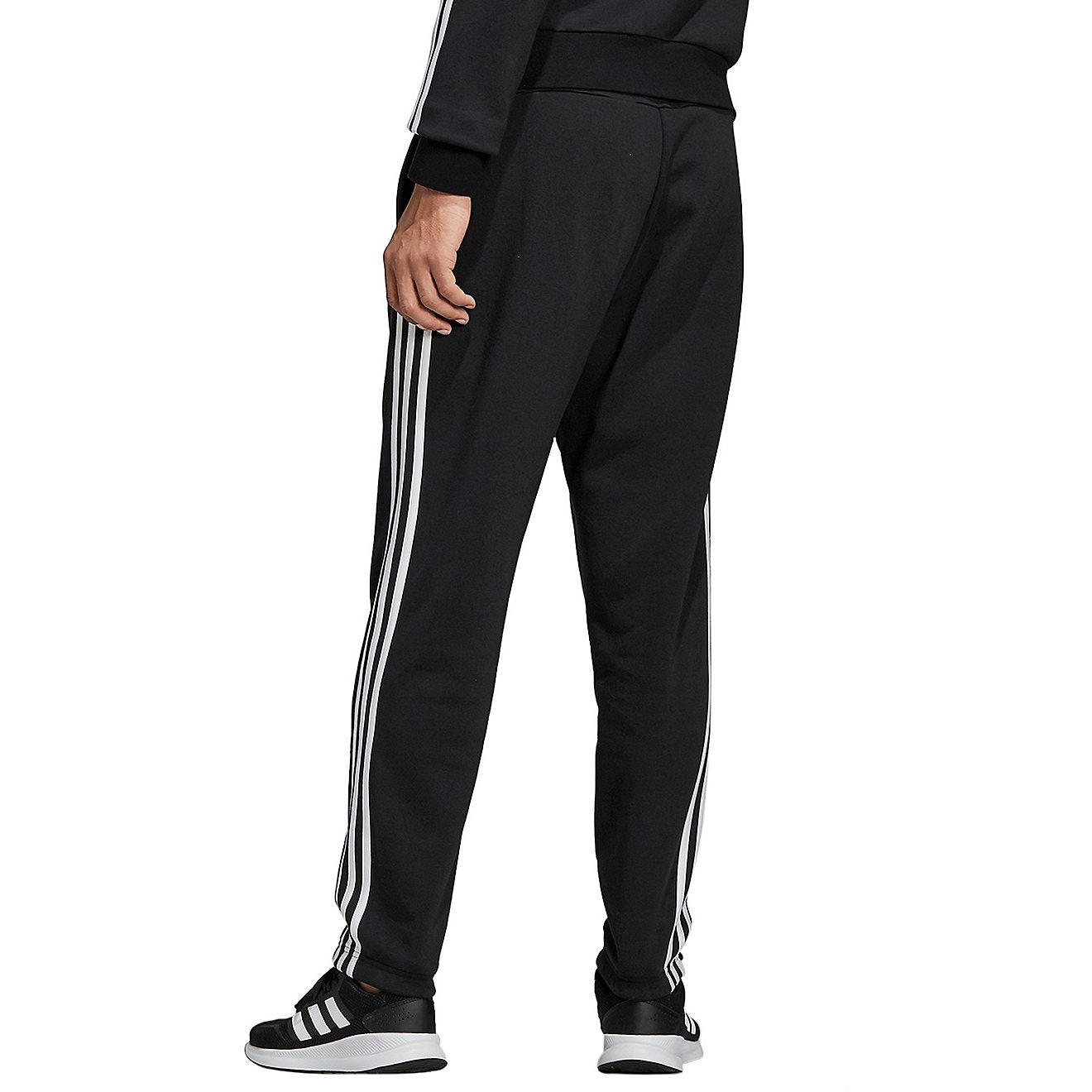 adidas Men's Essential 3-Stripes Fleece Tapered Pants                                                                            - view number 2