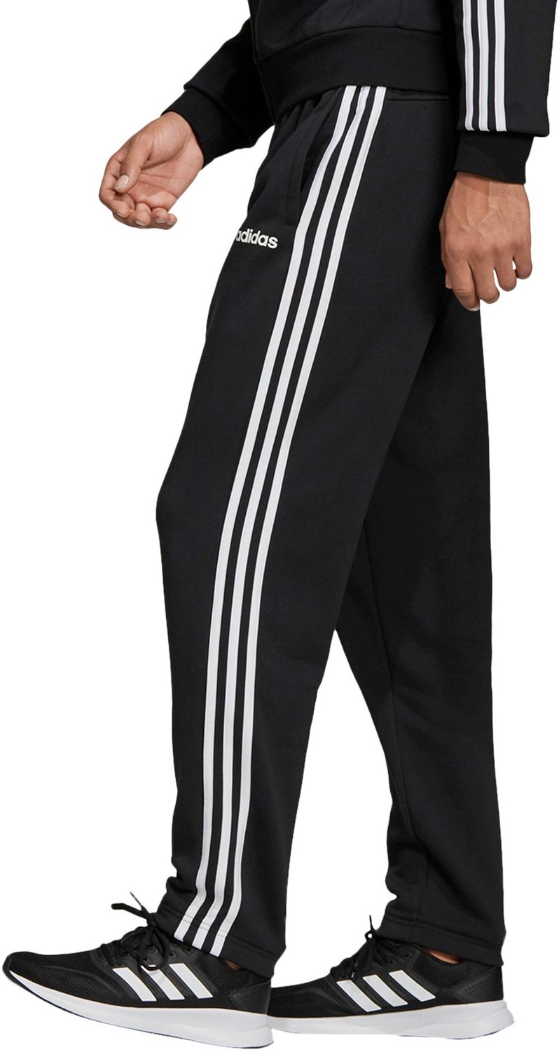 adidas Men's Essential 3-Stripes Fleece Tapered Pants | Academy