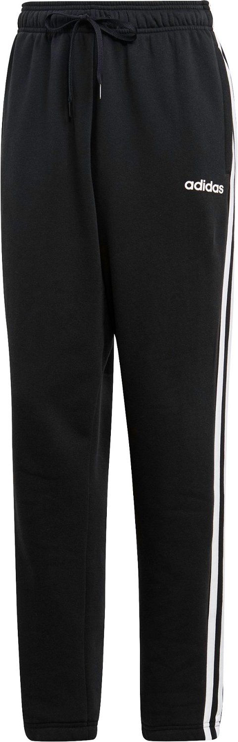 adidas Men's Essential 3Stripes Fleece Tapered Pants Academy