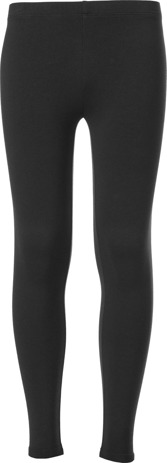 BCG Girls' Athletic Solid Cotton Leggings