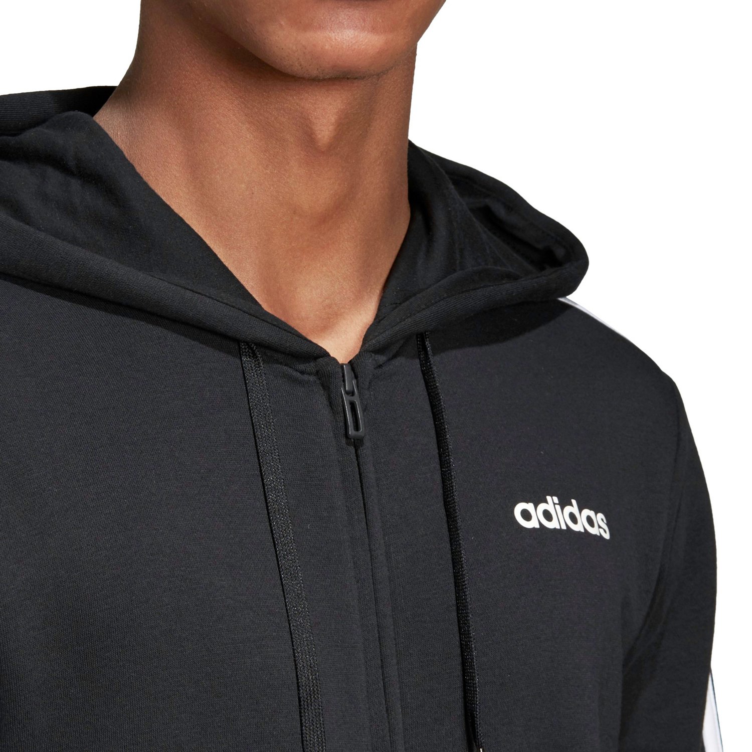 adidas Men's Essentials 3-Stripes Fleece Hoodie                                                                                  - view number 6