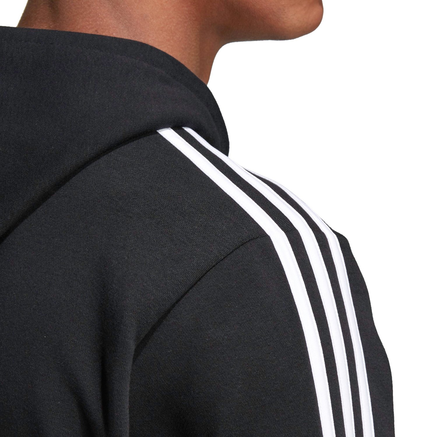 adidas Men's Essentials 3-Stripes Fleece Hoodie                                                                                  - view number 8