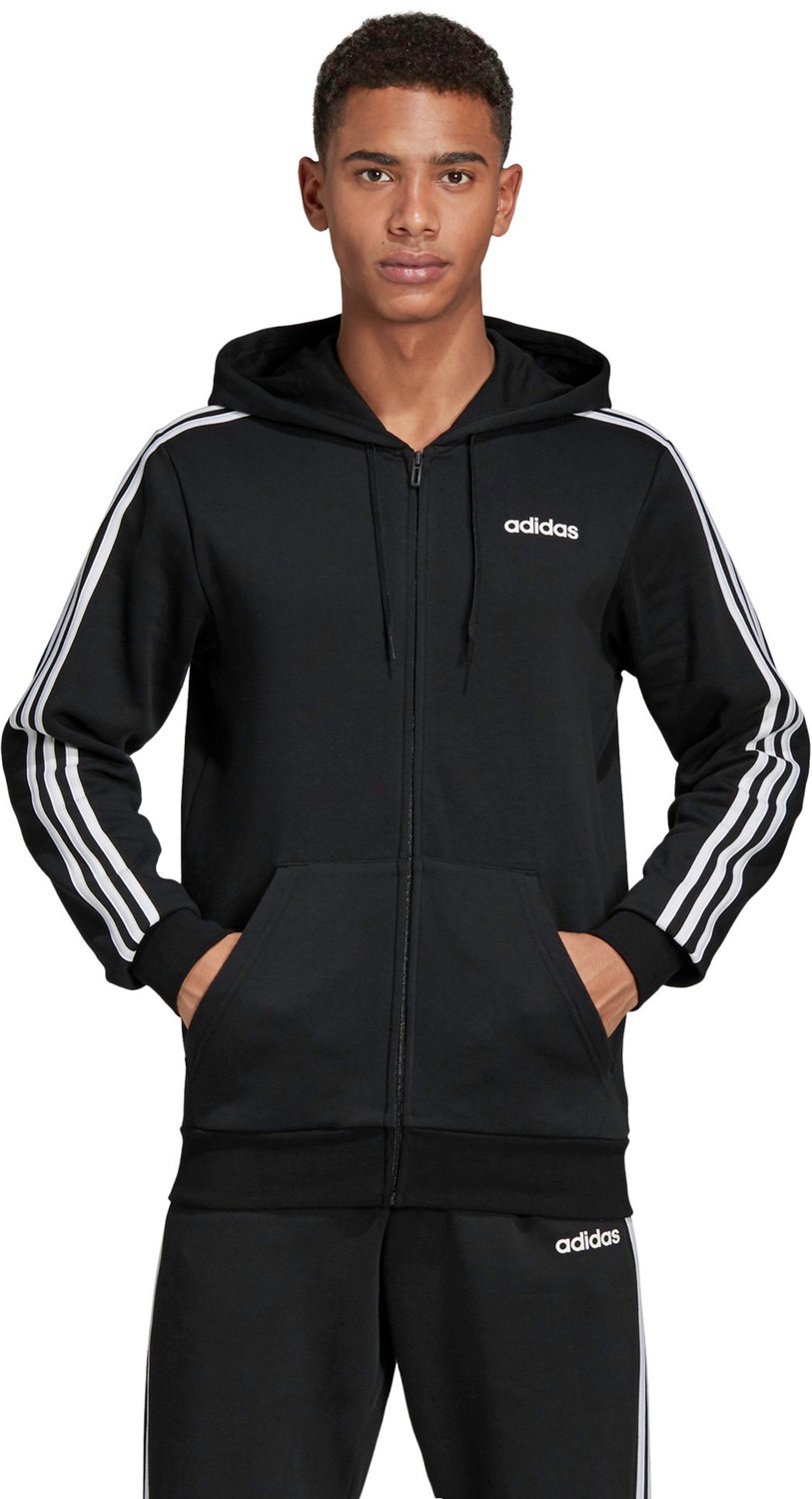 adidas Men\'s Academy 3-Stripes Hoodie Essentials Fleece 