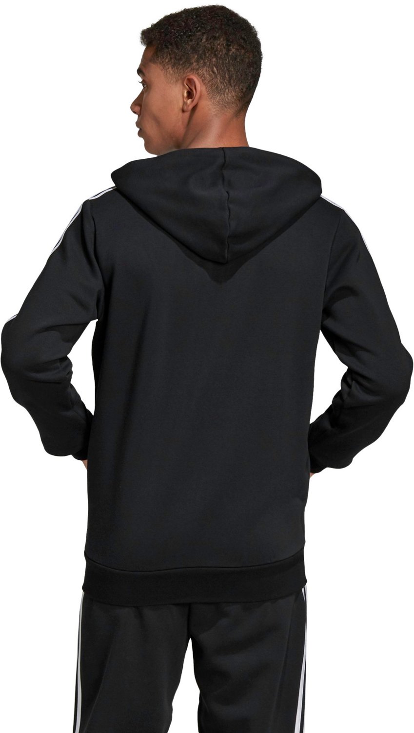 adidas Men's Essentials 3-Stripes Fleece Hoodie | Academy