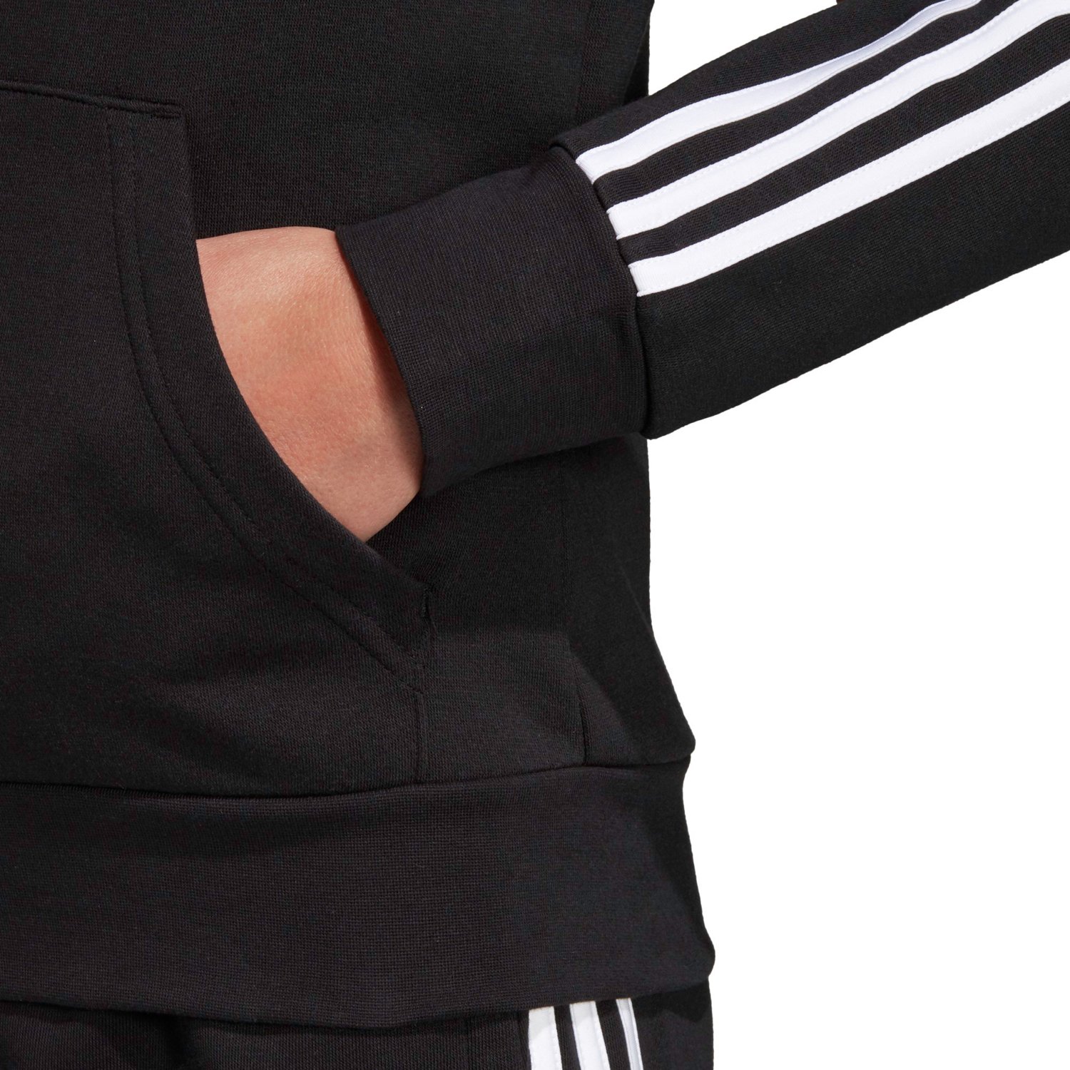 adidas Women's Essentials 3-Stripes Fleece Hoodie                                                                                - view number 6