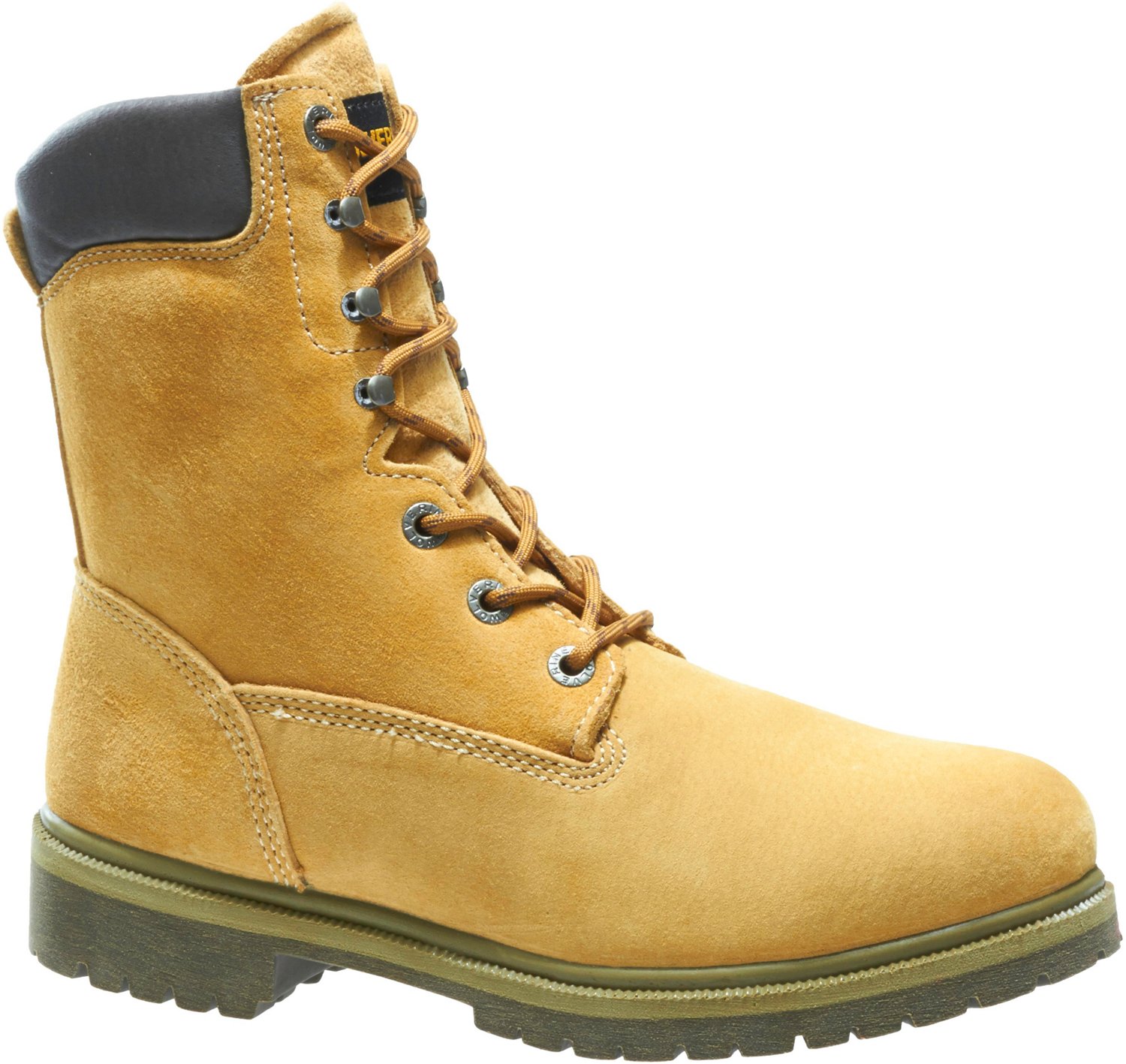 Wolverine Men's Gold Waterproof Insulated 8 in Lace Up Work Boots | Academy