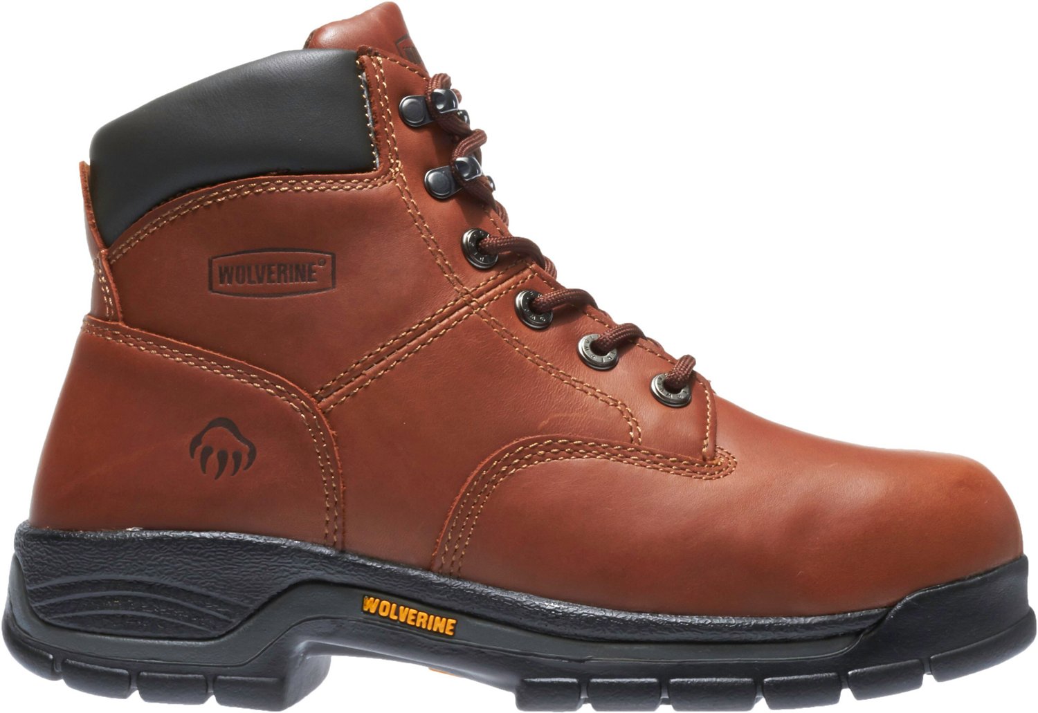 Wolverine Men's Harrison Soft Toe 6 in Lace Up Work Boots                                                                        - view number 2