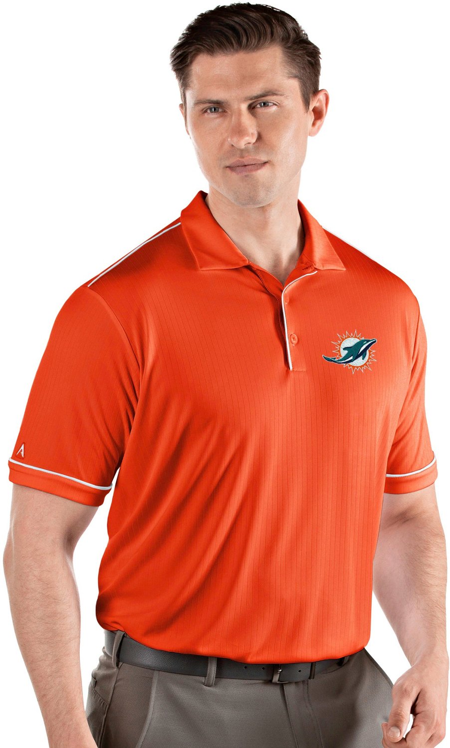 Dick's Sporting Goods Antigua Men's Miami Dolphins Salute Aqua Polo