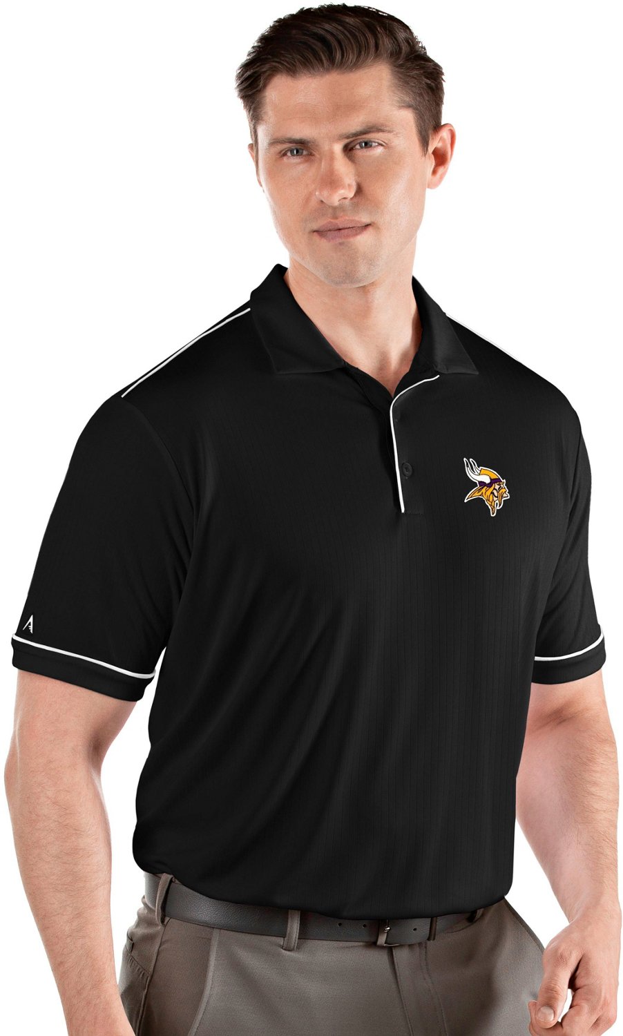 Antigua Vikings Deliver Button-Down Polo - Men's