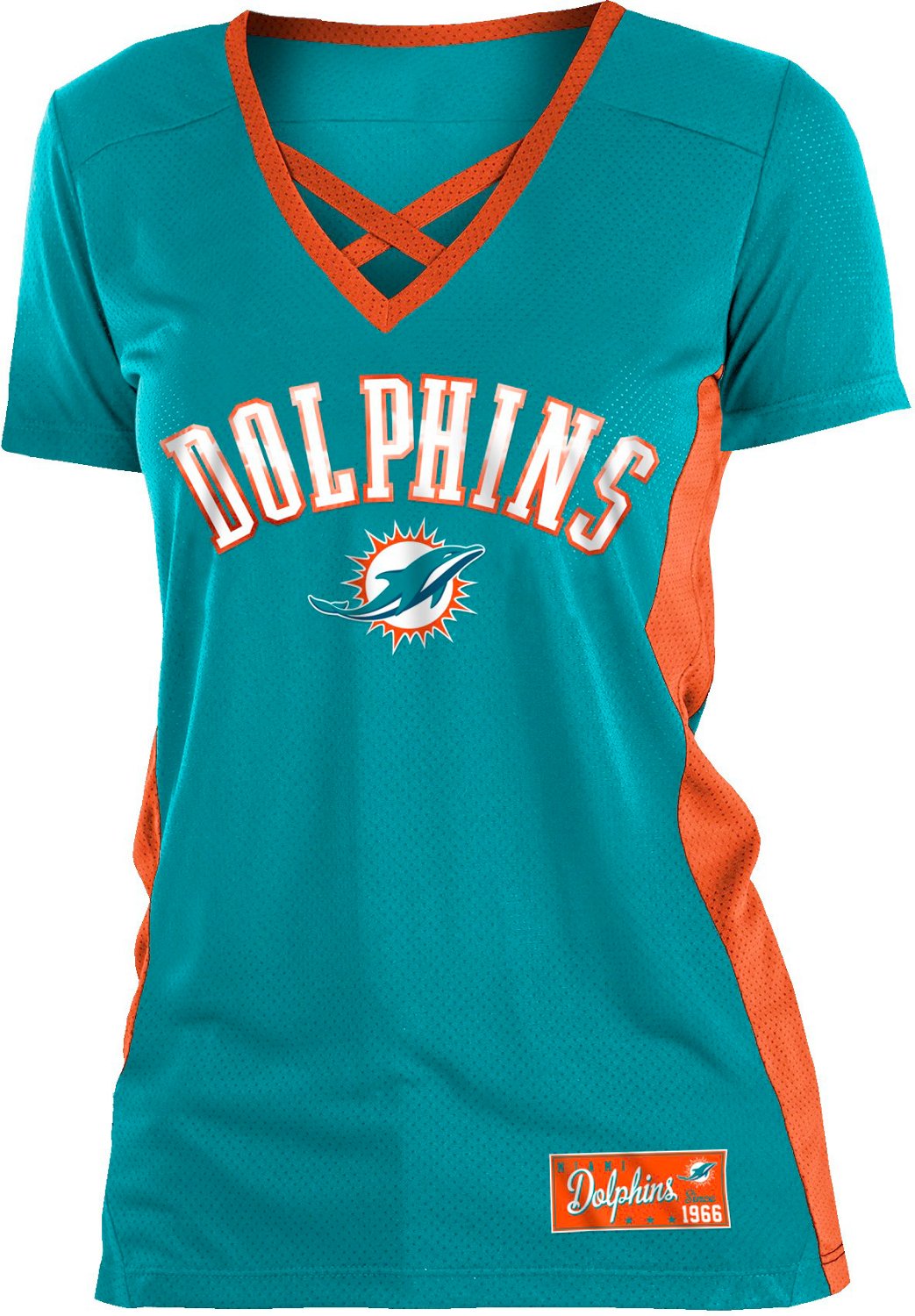 NFL T-Shirt - Miami Dolphins, Medium S-24721MIA-M - Uline