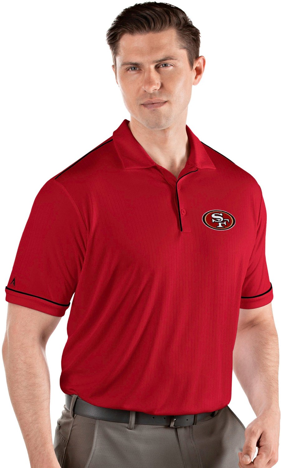 Antigua Men's San Francisco 49ers Salute Red Polo