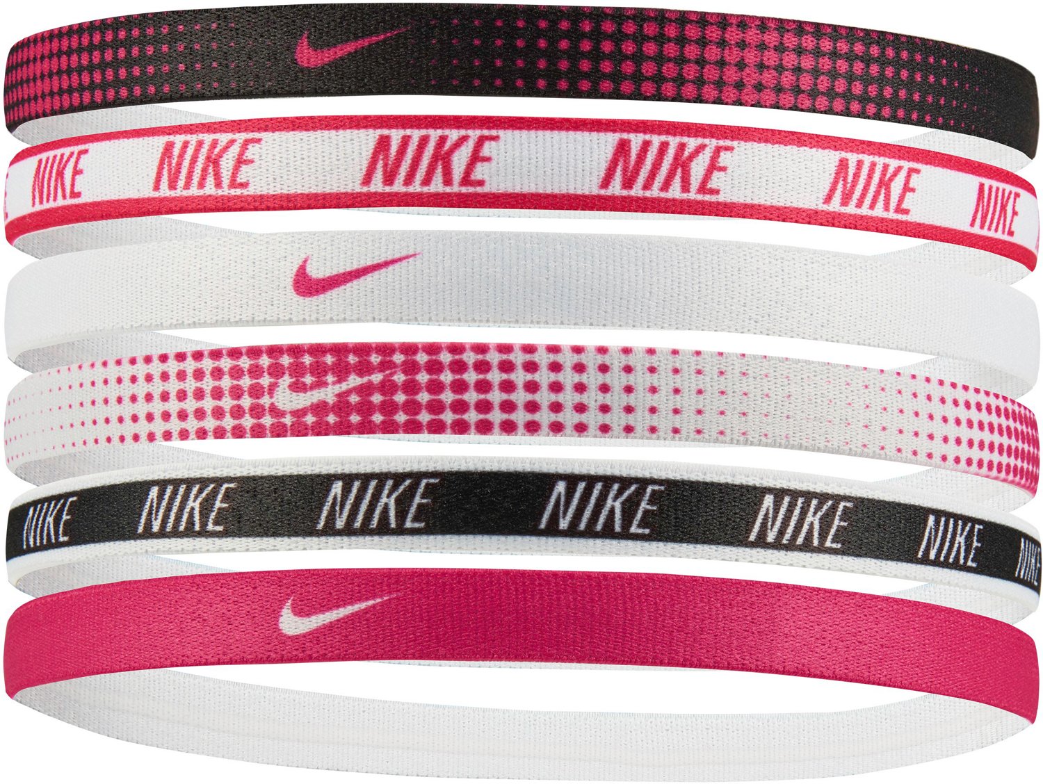 Nike Printed Headbands 6Pack Academy