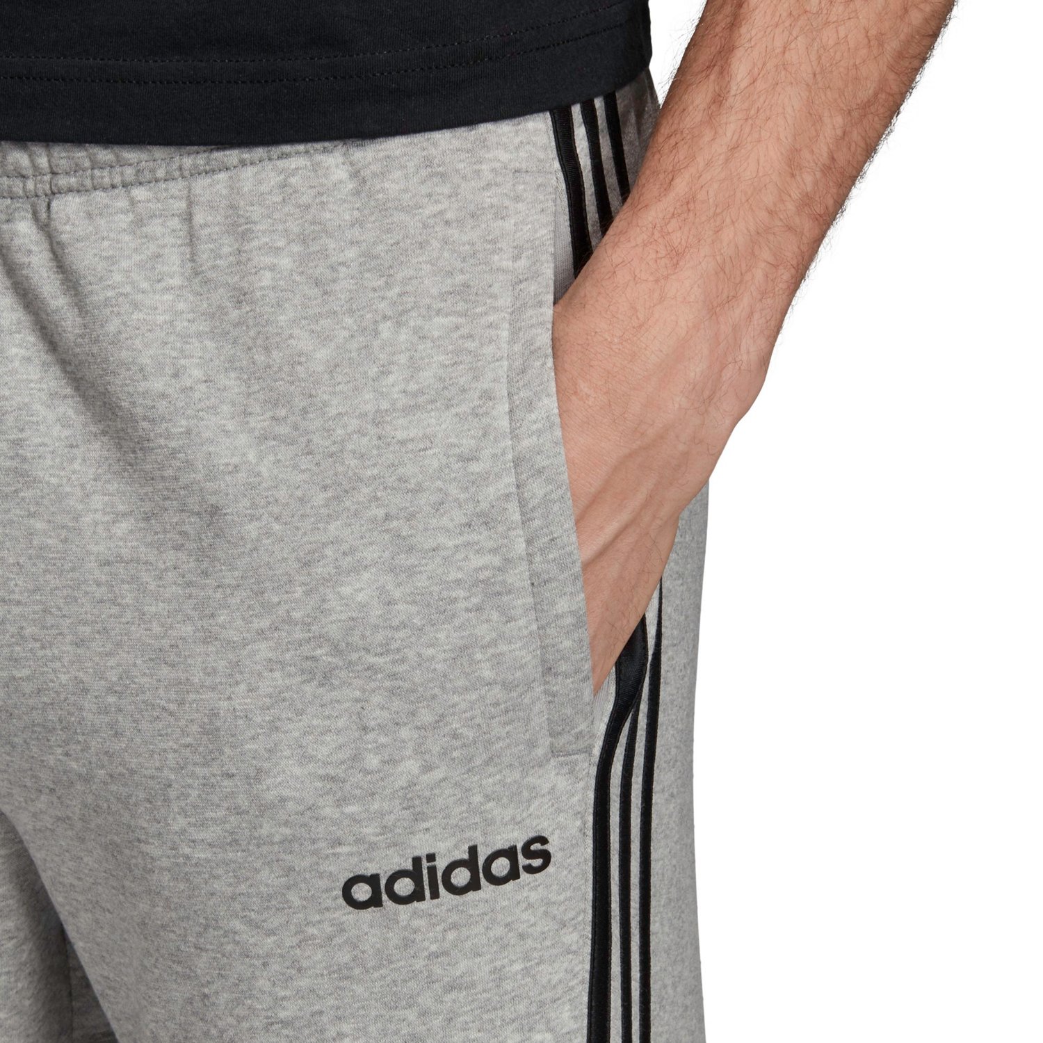adidas Men's Essential 3-Stripes Fleece Tapered Pants                                                                            - view number 6
