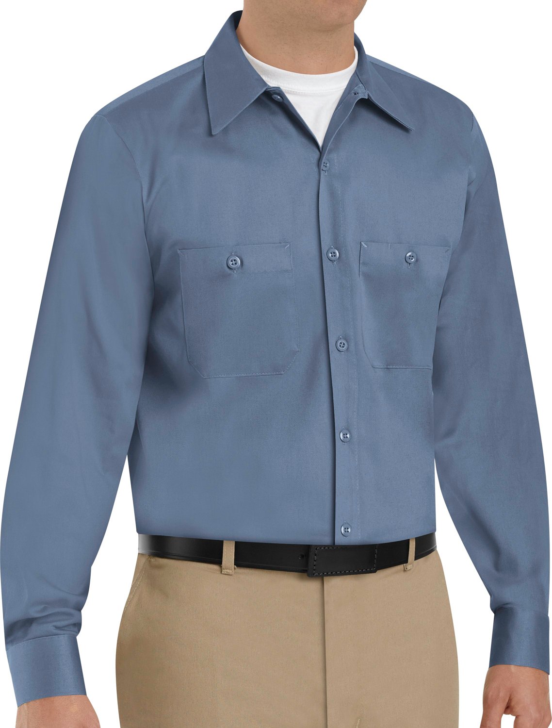 Red Kap Men's Wrinkle Resistant Cotton Long Sleeve Work Shirt