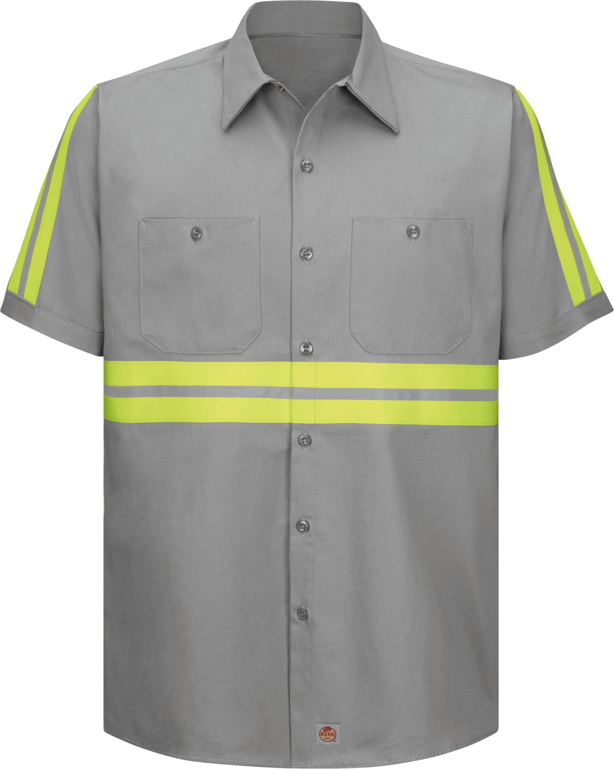 Red Kap Men's Enhanced Visibility Short Sleeve Work Shirt                                                                        - view number 2