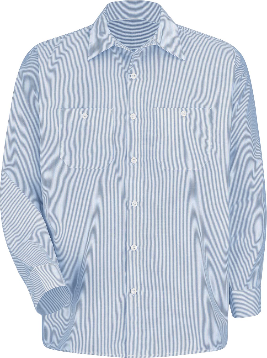 Red Kap Men's Industrial Stripe Long Sleeve Work Shirt - view number 3