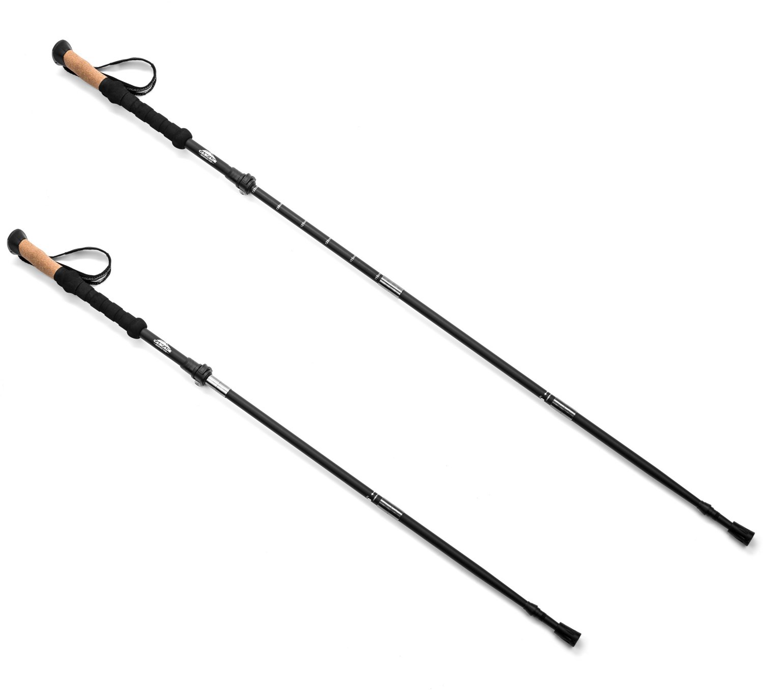 Cascade Mountain Tech Aluminum Folding Trekking Poles 2 Pack Academy