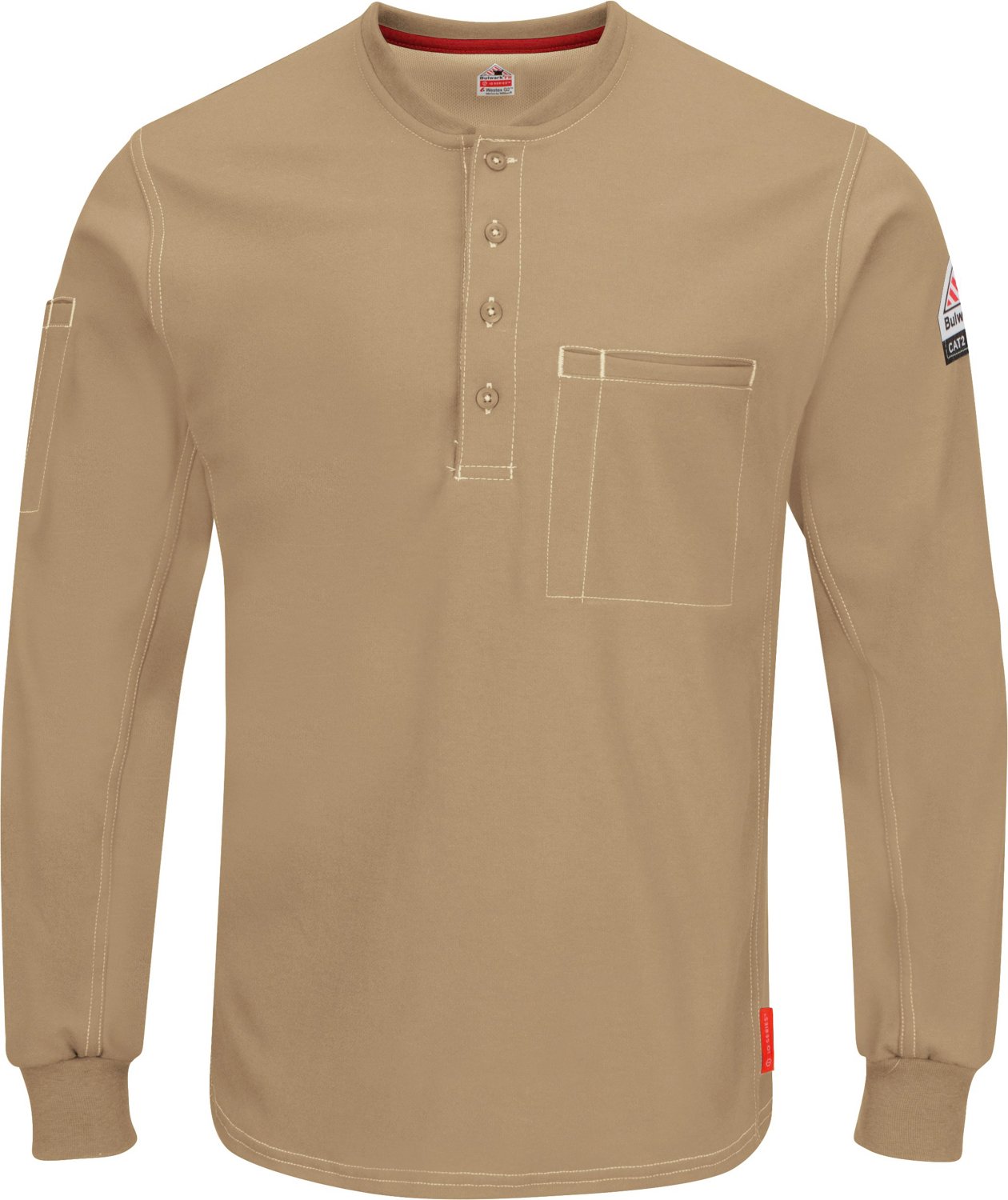 Bulwark Men's iQ Series Henley Long Sleeve Work Shirt