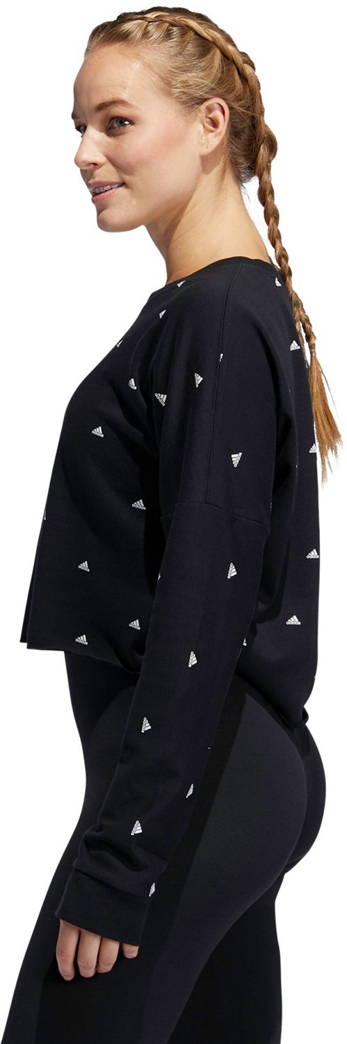 adidas Women's AOP Hyper Long Sleeve Crew Neck T-shirt - view number 3