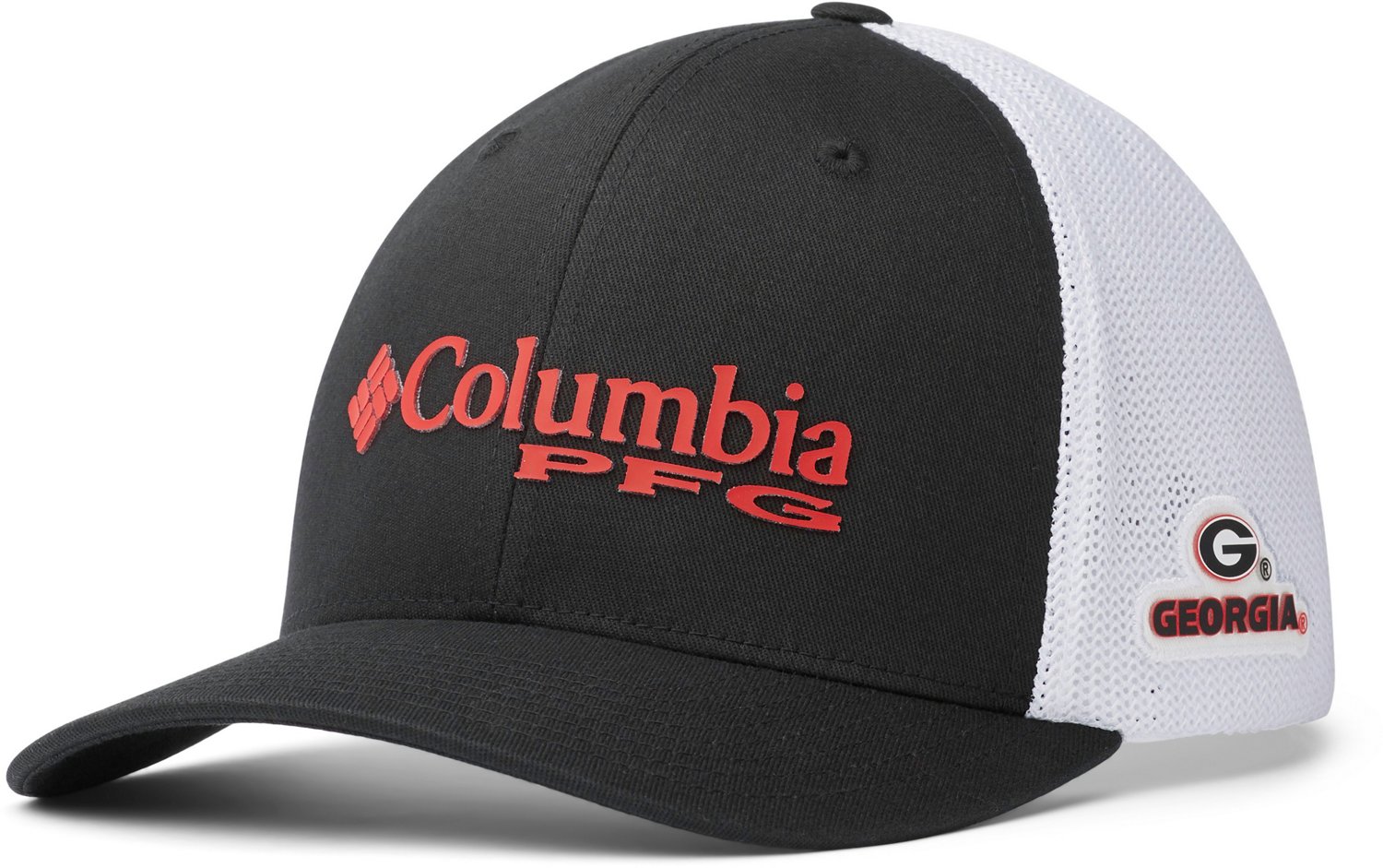 Columbia Sportswear Men's University of Georgia Collegiate PFG Mesh Ball Cap
