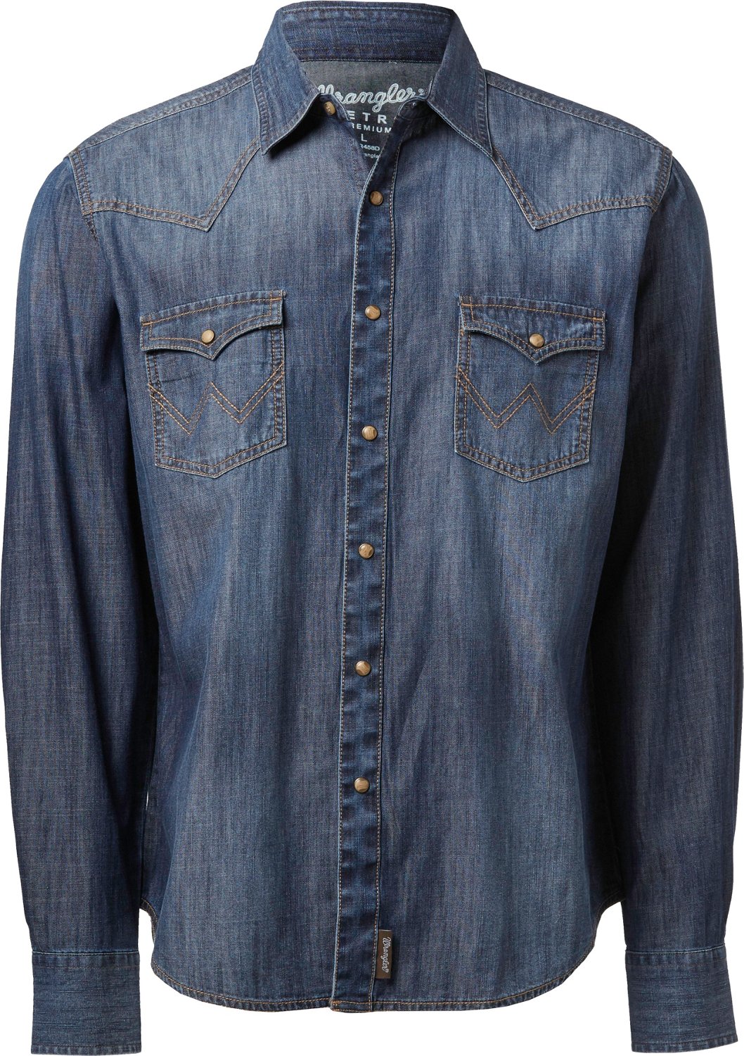 Wrangler Men's Retro Premium Long Sleeve Snap Shirt | Academy