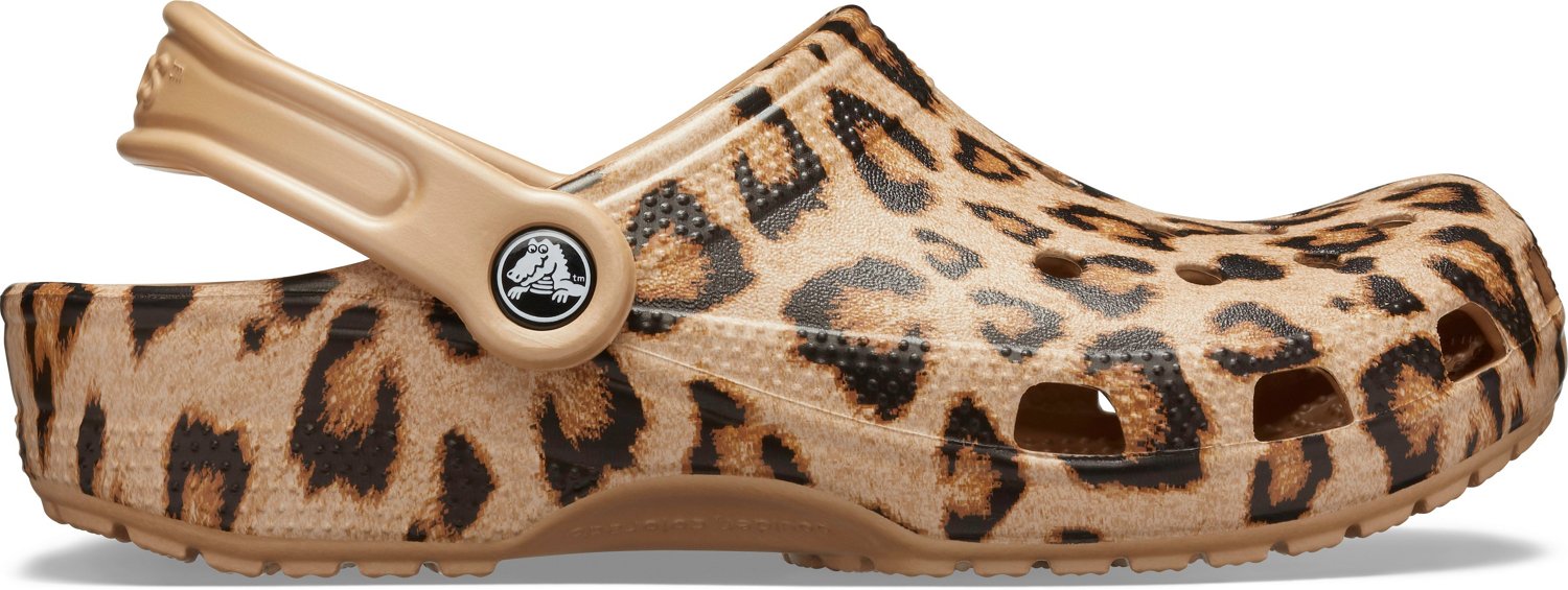 Crocs Adults' Classic Leopard Printed Clogs | Academy