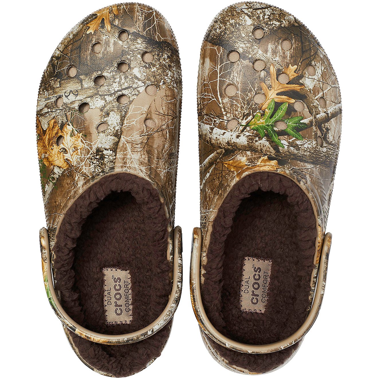 Crocs Men's Classic Realtree Edge Fuzz-Lined Clogs                                                                               - view number 2