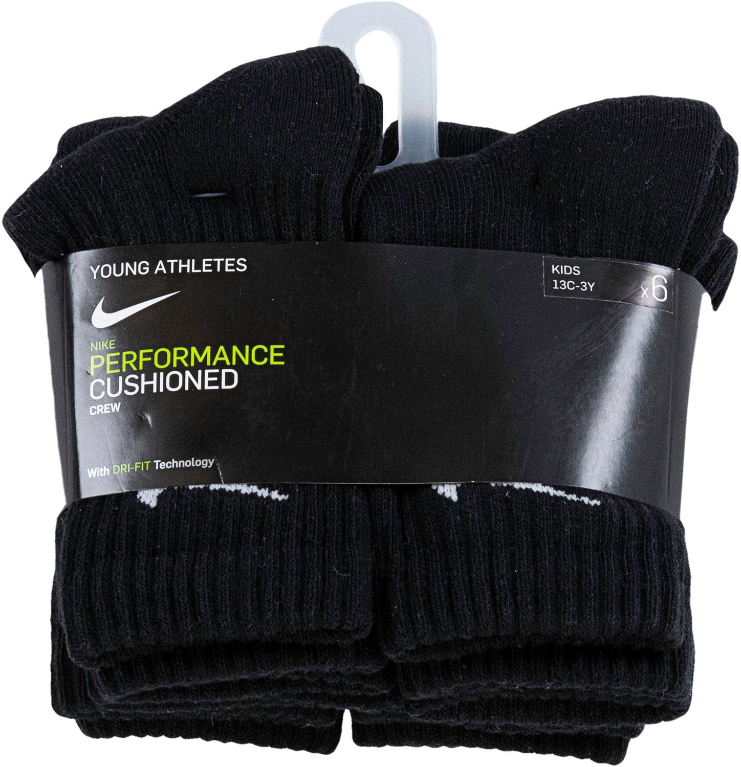 Nike Kids' Dri-Fit Performance Crew Socks 6 Pack - view number 3