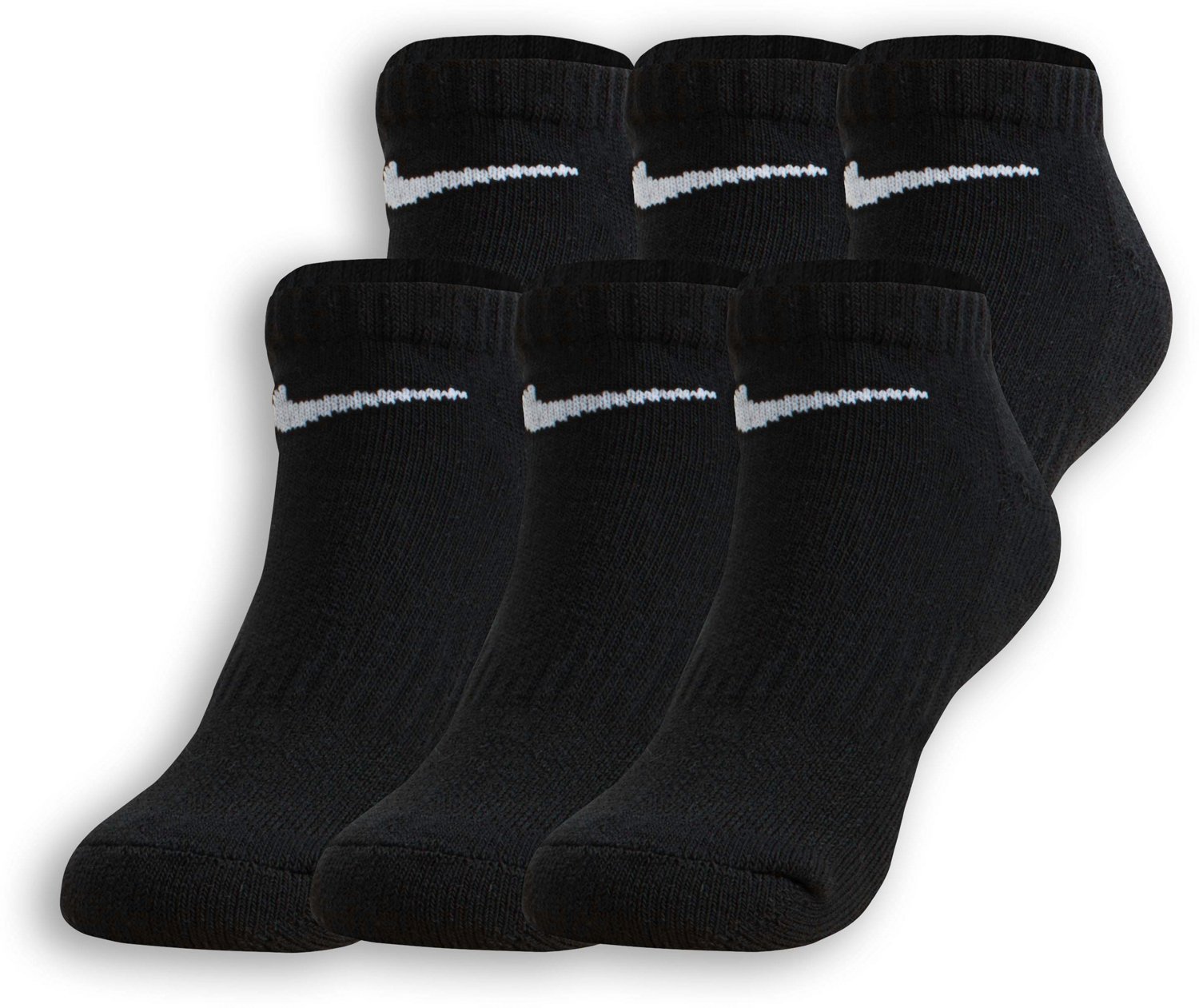 Nike Kids Dri FIT Performance Low Cut Socks 6 Pack Academy