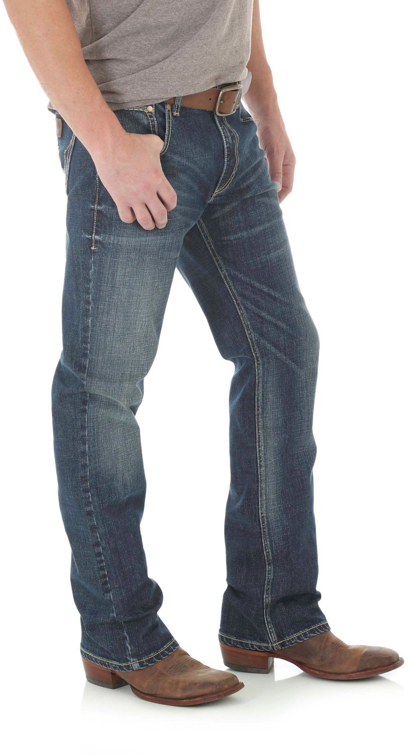 Wrangler Mens Jeans - Retro - Slim Fit - Bootcut - River Wash