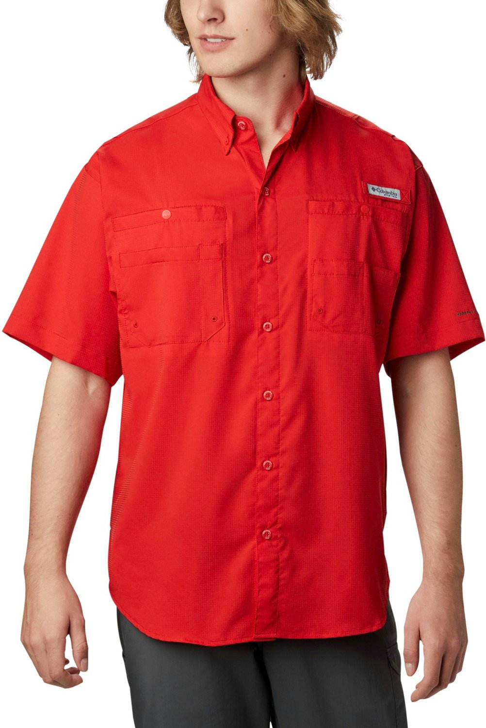 Men's Collegiate PFG Tamiami™ Short Sleeve Shirt - Tall - Dallas