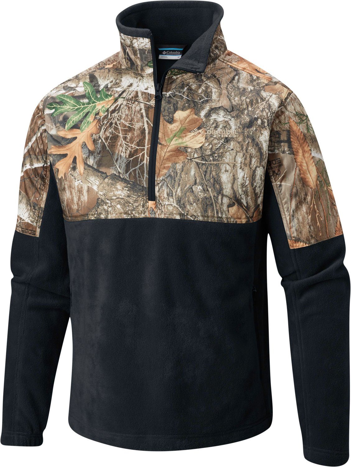 Columbia Sportswear Men s PHG Camo Fleece Overlay 1 4 Zip Pullover