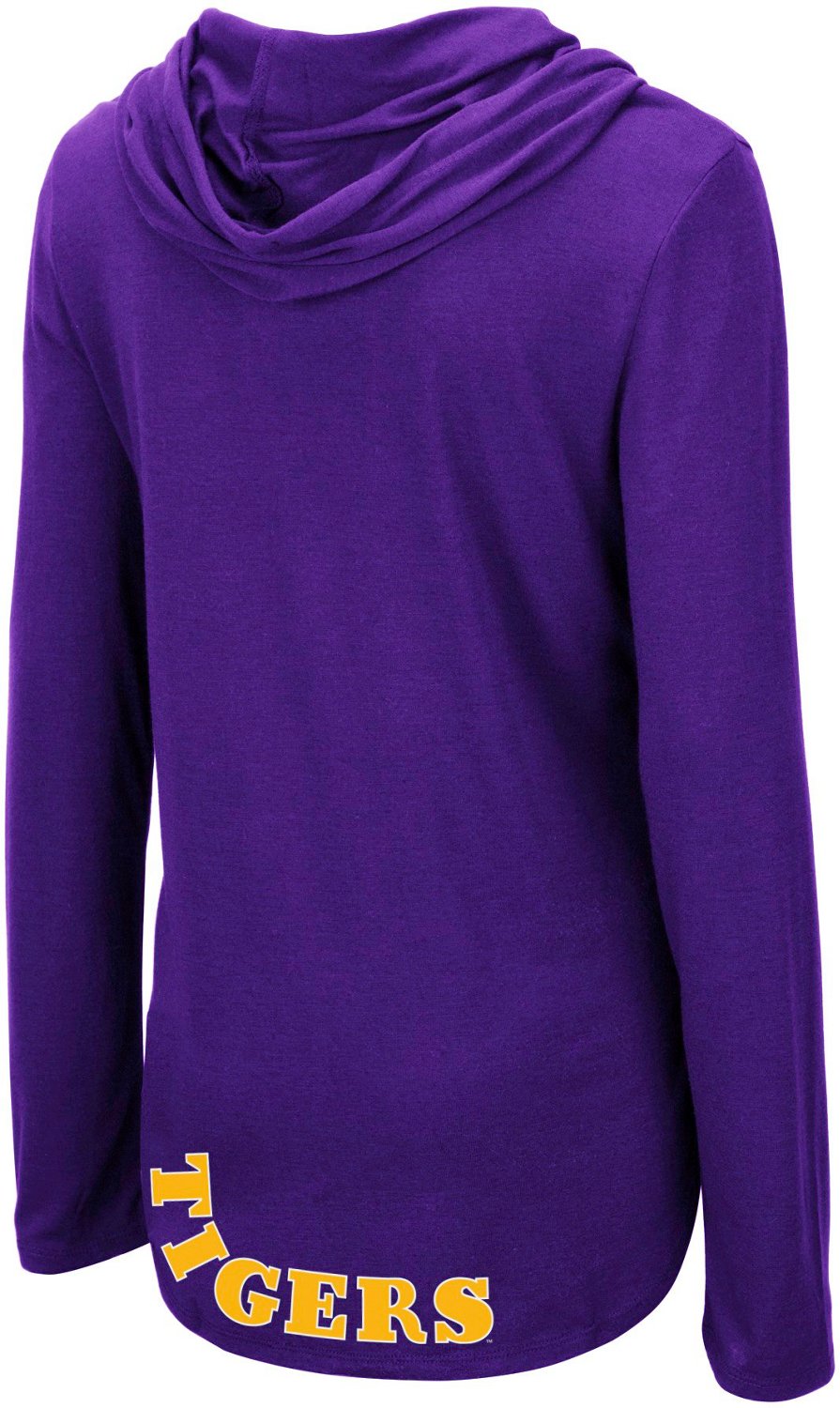 Colosseum Athletics Women's Louisiana State University My Lover Hooded Long Sleeve T-shirt - view number 2