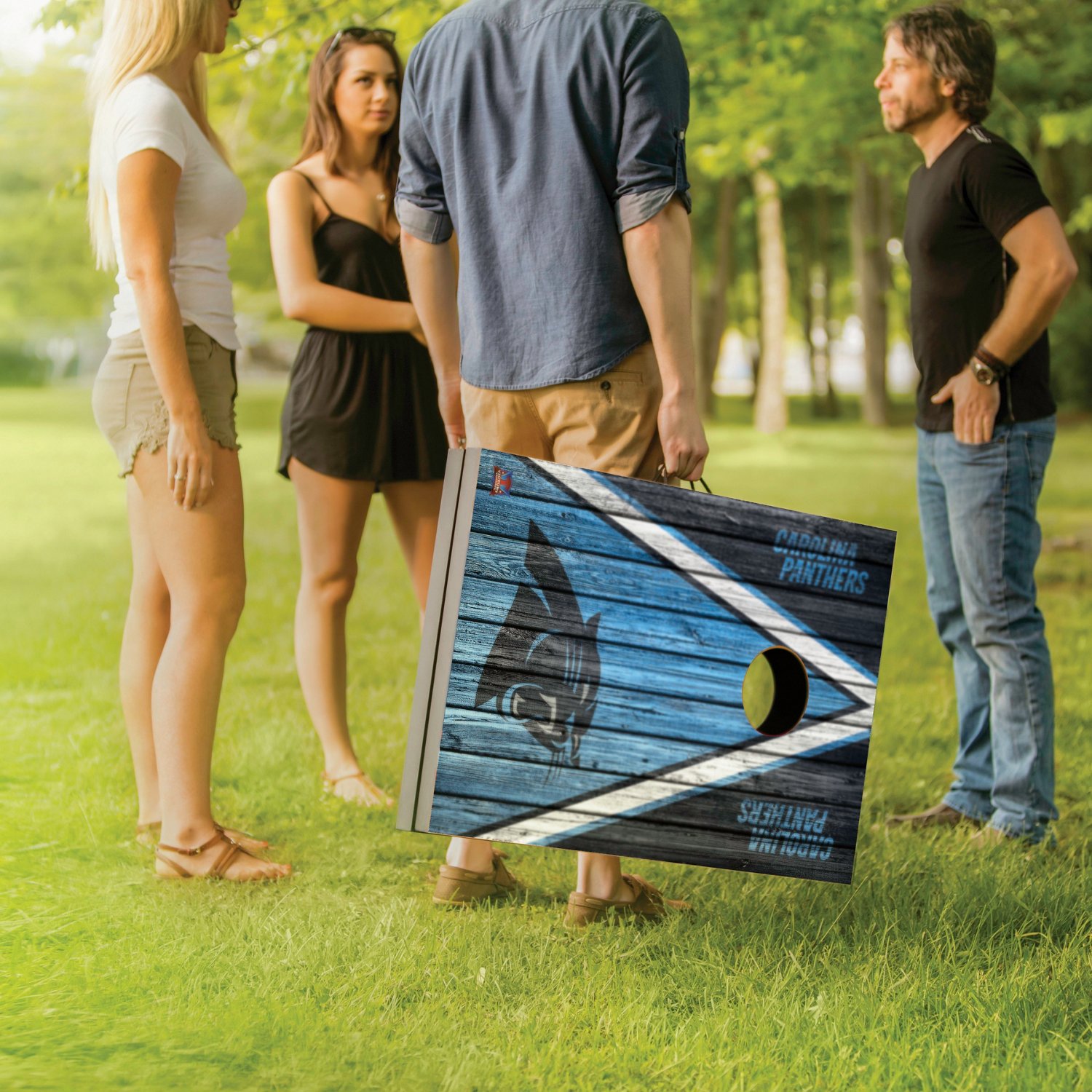 Carolina Panthers Version 5 Cornhole Set with Bags