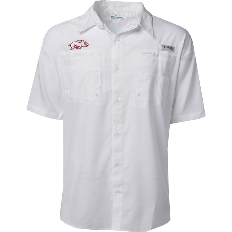 Columbia Sportswear Men's University of Arkansas Collegiate Tamiami Shirt
