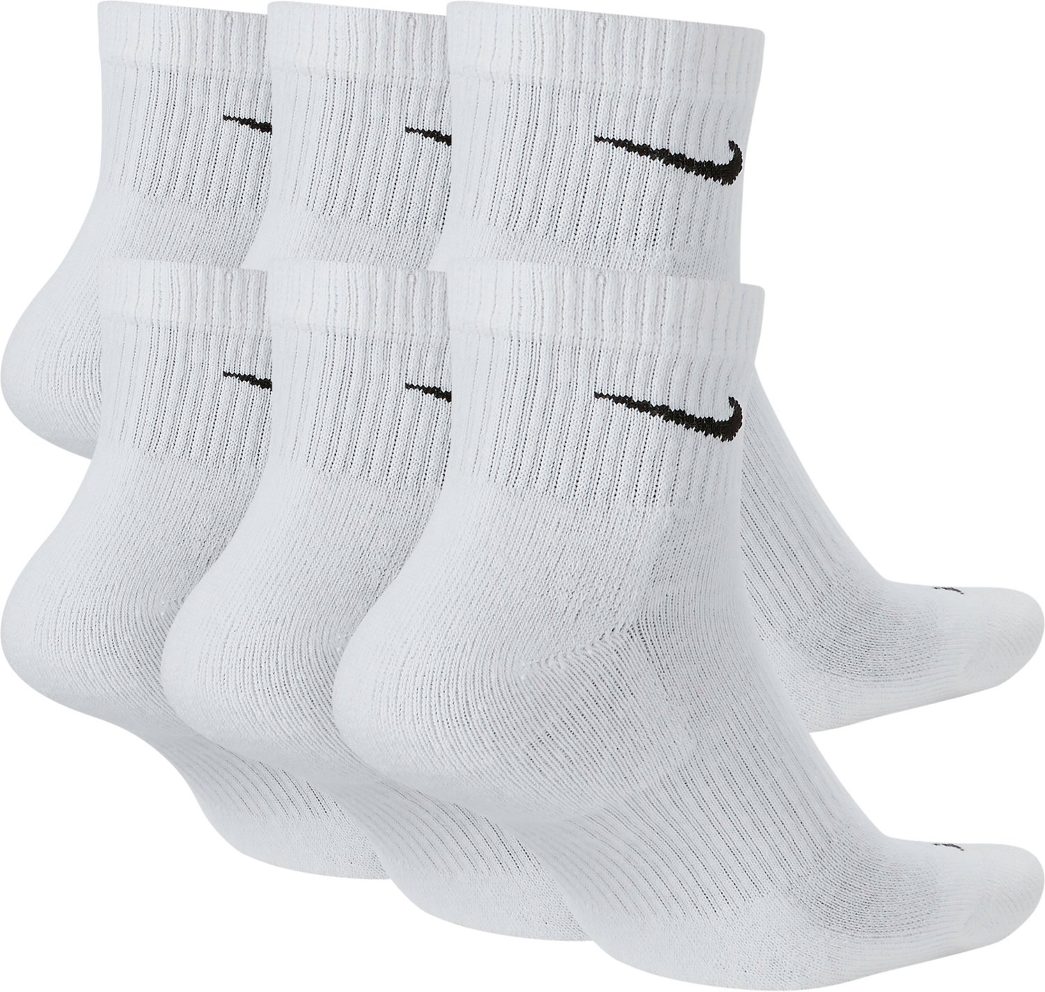 Nike Men's Everyday Plus Cushion Dri-FIT Training Ankle Socks 6 Pack ...