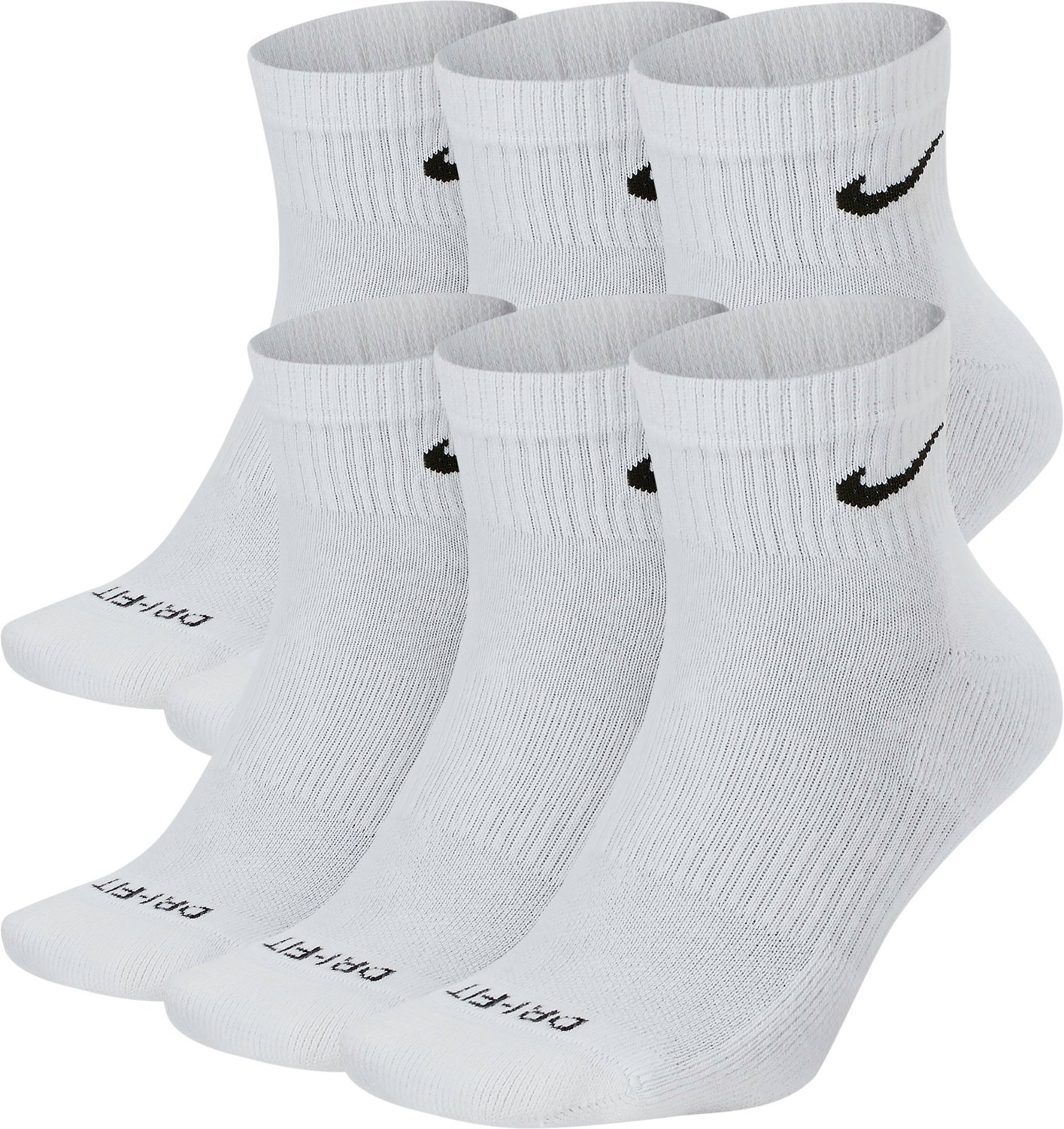 Nike Men's Everyday Plus Cushion Dri-FIT Training Ankle Socks 6 Pack                                                             - view number 1 selected