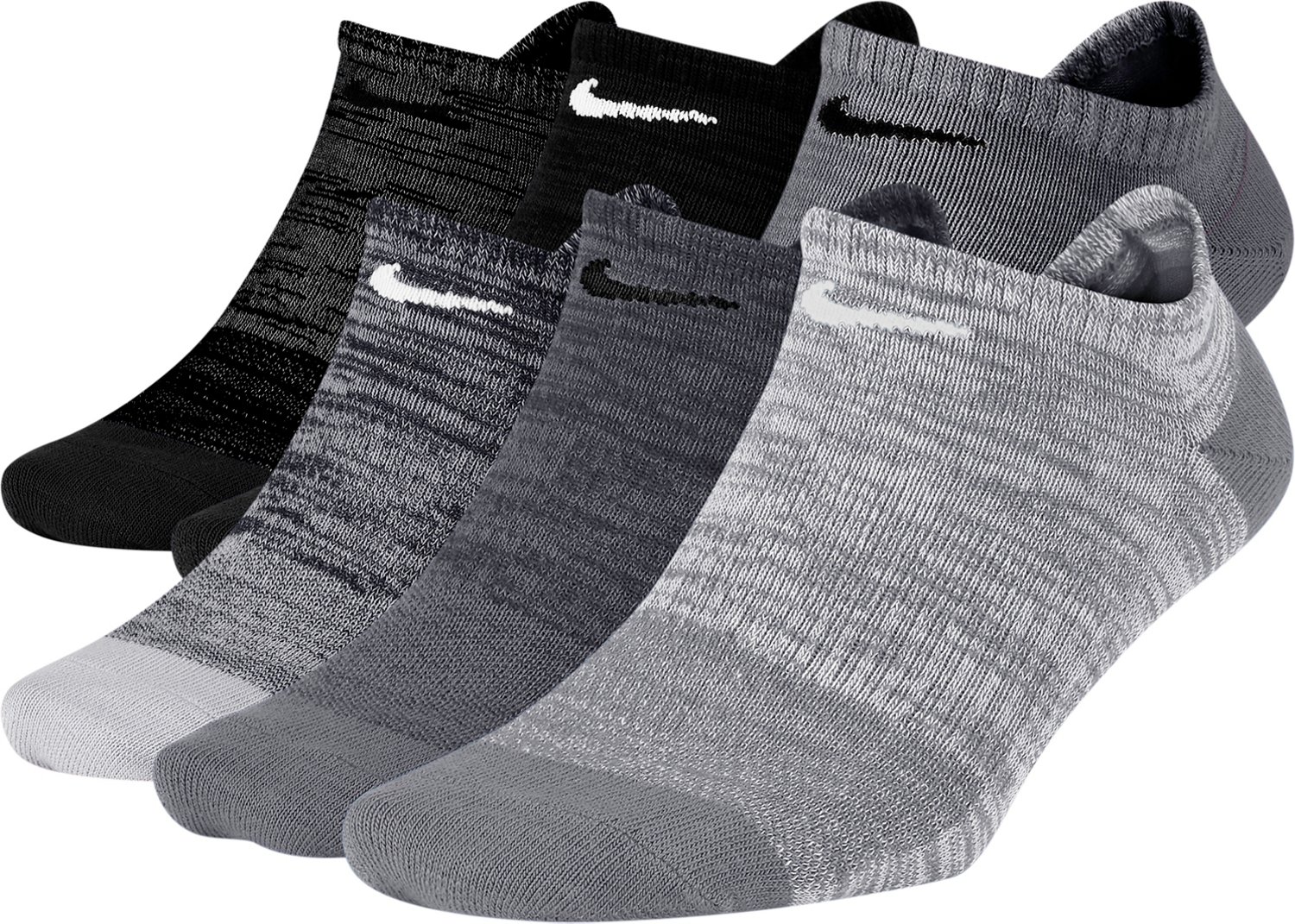 Nike Lightweight No-Show Training Socks 6 Pack                                                                                  