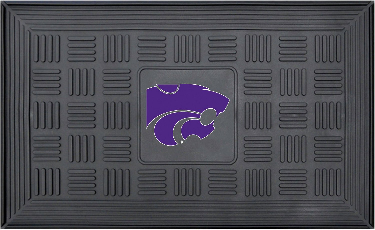 FANMATS Kansas State University Medallion Door Mat Academy