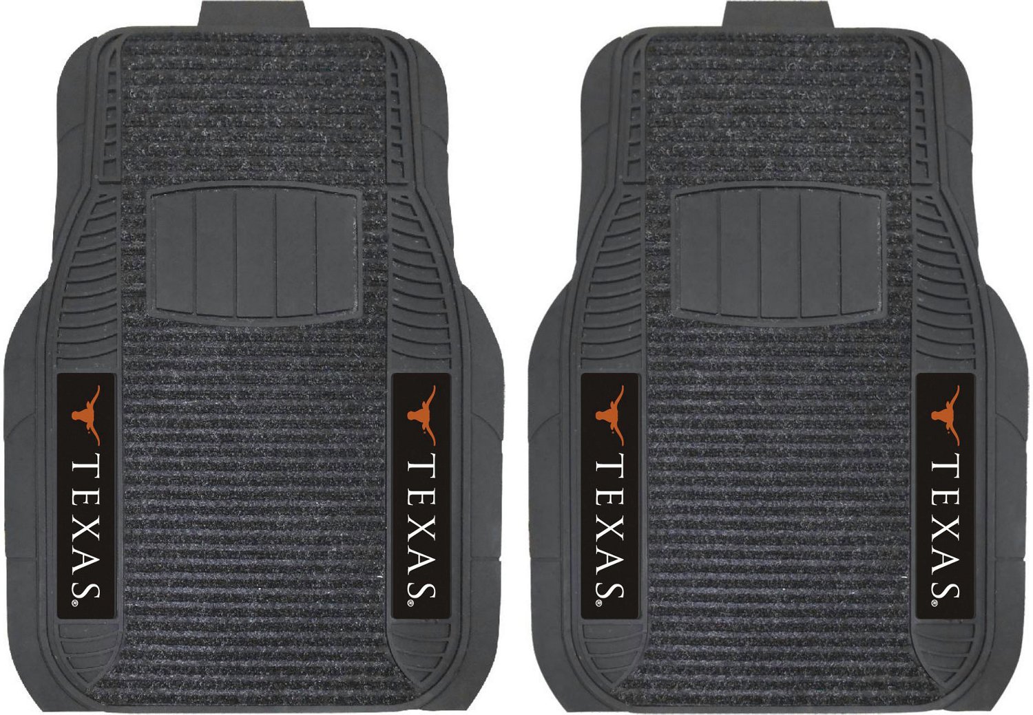 FANMATS University of Texas Deluxe Car Mat 2Piece Set Academy